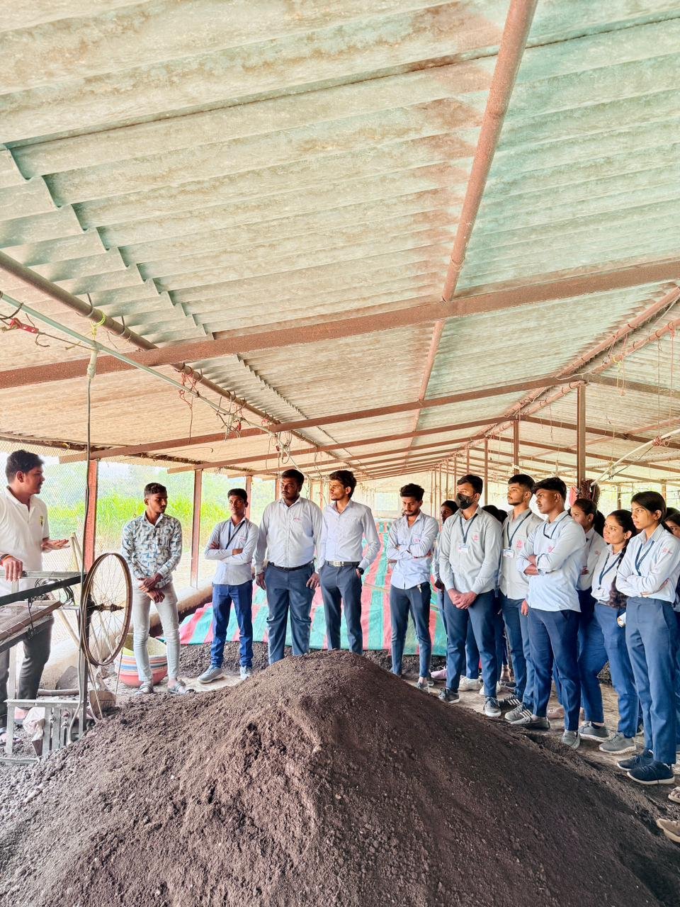 Vermicomposting Plant Visit at Shel Pimpalgaon under the subject Solid Waste Management