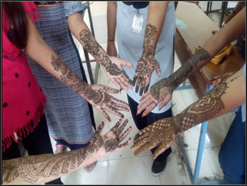 Mehndi Competition.